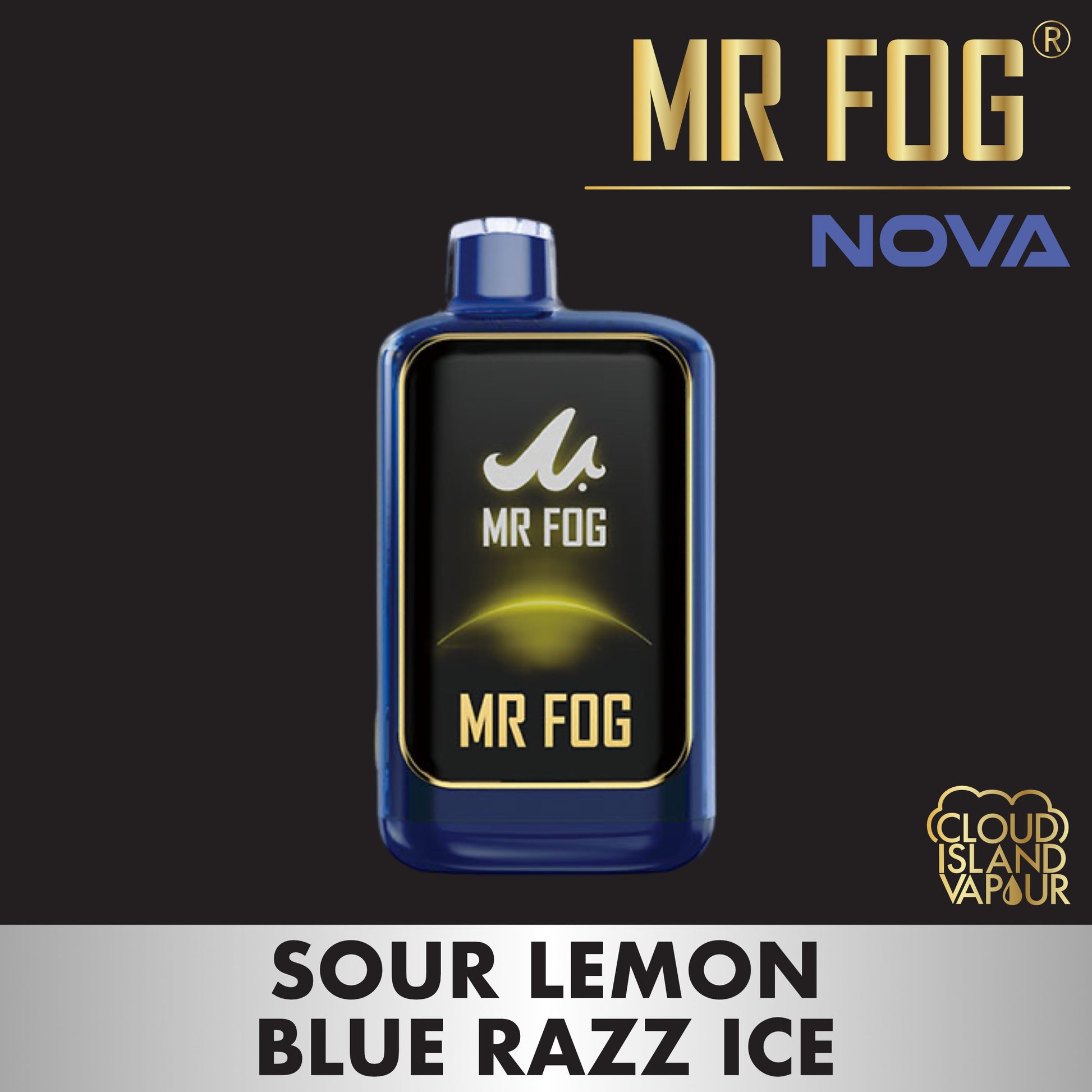 MR FOG NOVA Sour Lemon Blue Razz Ice