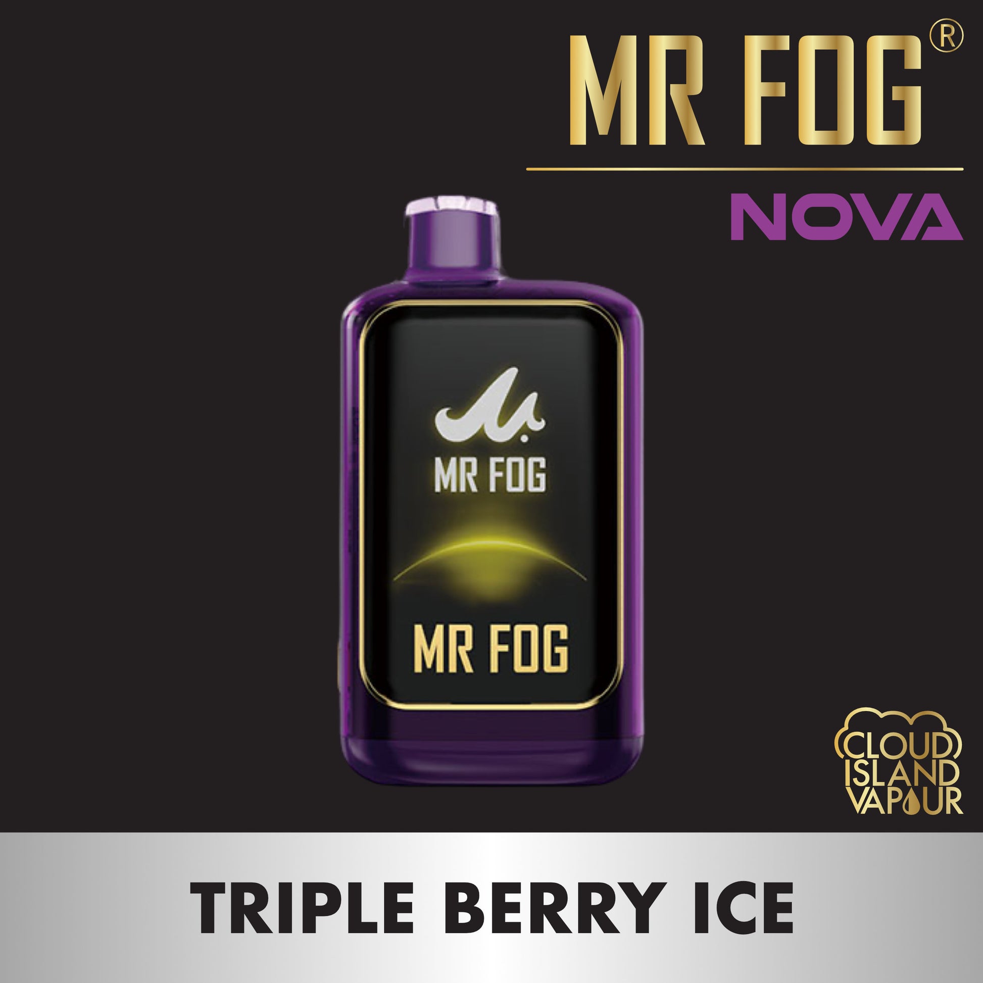 MR FOG NOVA 36K Disposable Vape - Triple Berry Ice Cloud Island Vapour MR FOG NOVA 36K Disposable Vape - Triple Berry Ice Cloud Island Vapour
