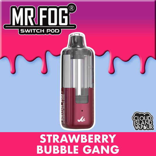 MR FOG SWITCH POD Pod Pack Strawberry Bubble Gang