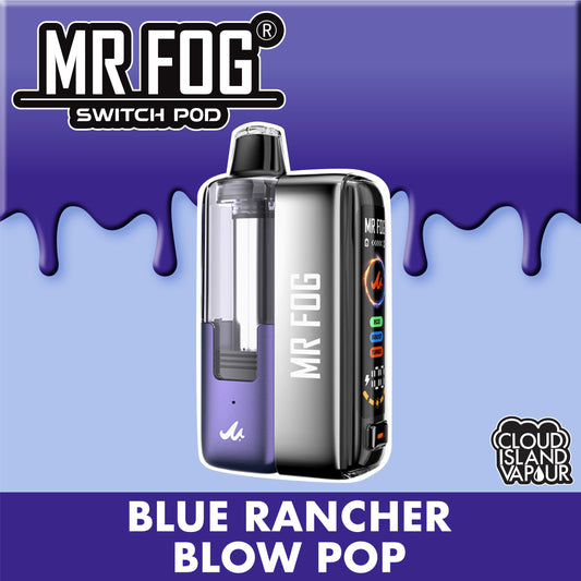 MR FOG SWITCH POD Starter Kit Blue Rancher Blow Pop