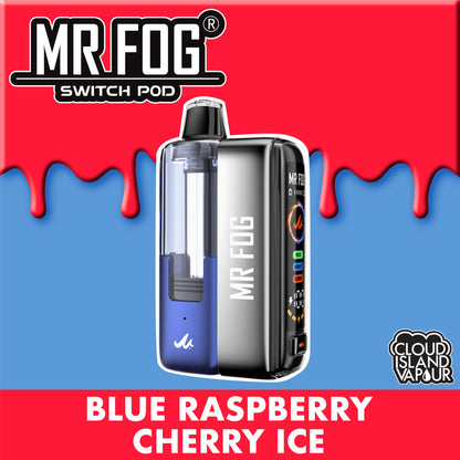 MR FOG SWITCH POD Starter Kit Blue Raspberry Cherry Ice