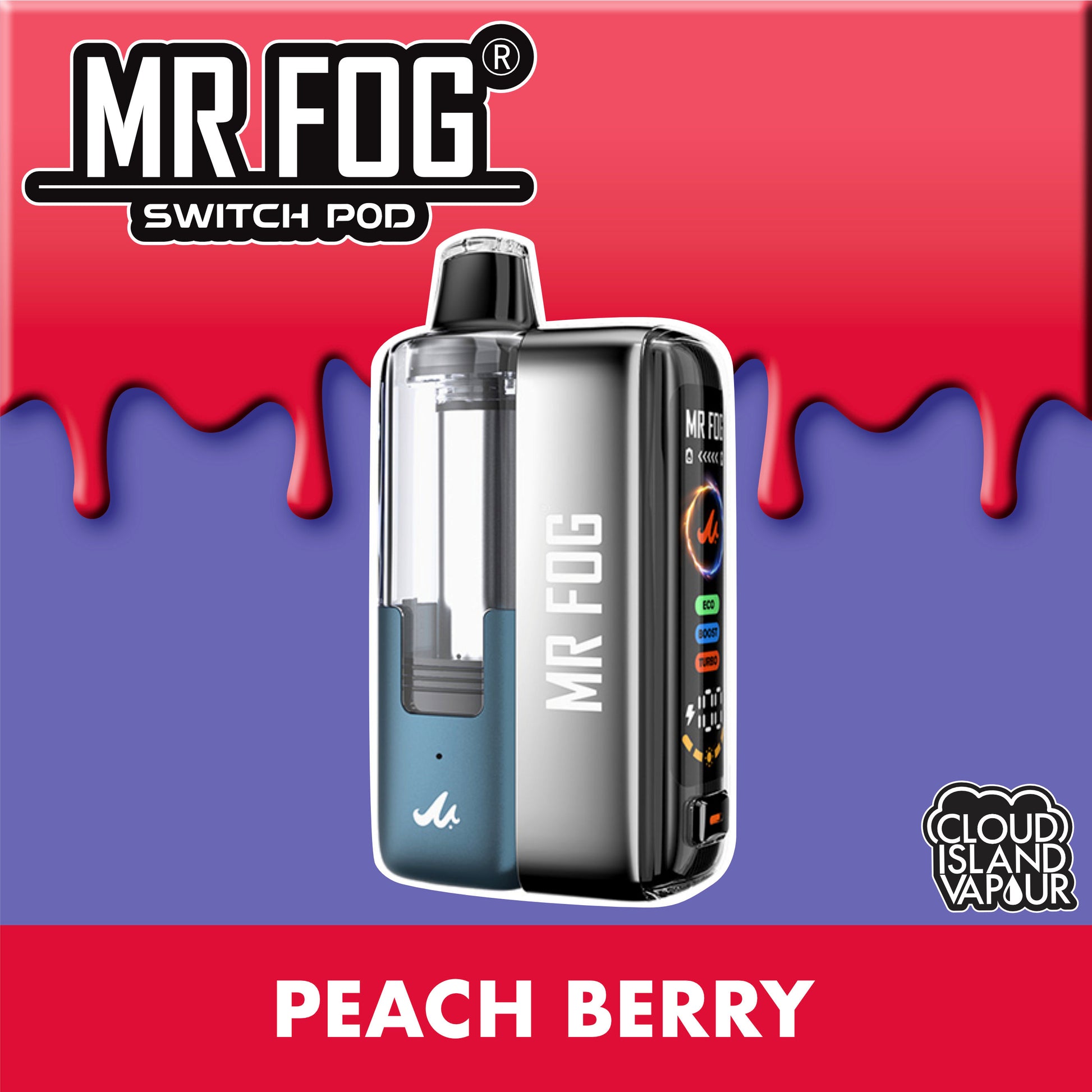 MR FOG SWITCH POD Starter Kit Peach Berry