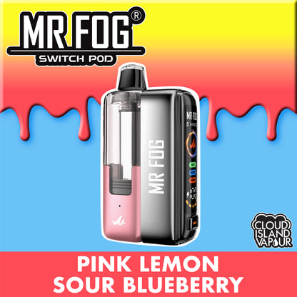 MR FOG SWITCH POD Starter Kit Pink Lemon Sour Blueberry