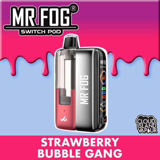 MR FOG SWITCH POD Starter Kit Strawberry Bubble Gang