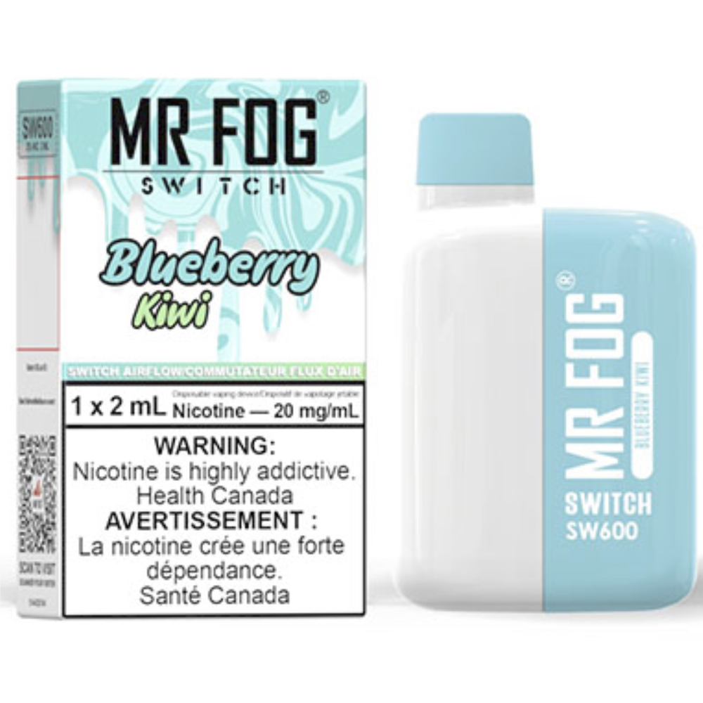 MR FOG SWITCH SW600 Disposable Vape - Blueberry Kiwi Cloud Island Vapour MR FOG SWITCH SW600 Disposable Vape - Blueberry Kiwi Cloud Island Vapour
