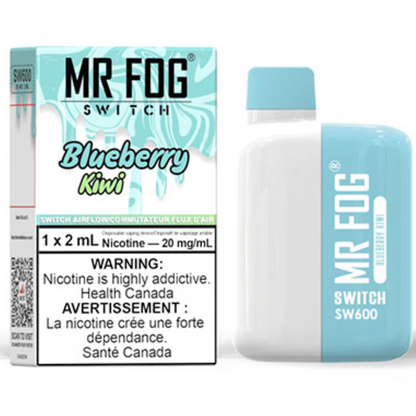 MR FOG SWITCH SW600 Disposable Vape - Blueberry Kiwi Cloud Island Vapour MR FOG SWITCH SW600 Disposable Vape - Blueberry Kiwi Cloud Island Vapour