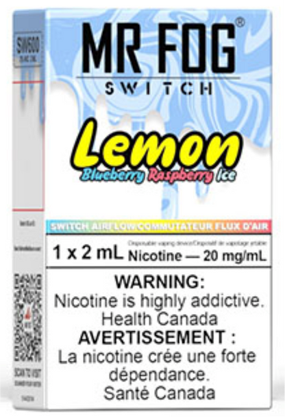 MR FOG SWITCH SW600 Disposable Vape Blueberry Raspberry Lemon Ice