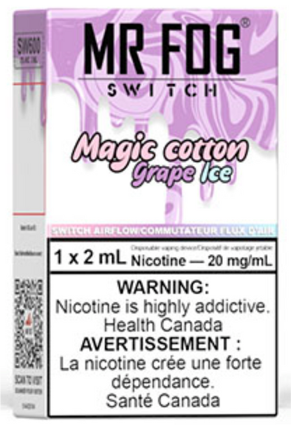 MR FOG SWITCH SW600 Disposable Vape Magic Cotton Grape Ice