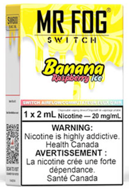 MR FOG SWITCH SW600 Disposable Vape Raspberry Banana Ice