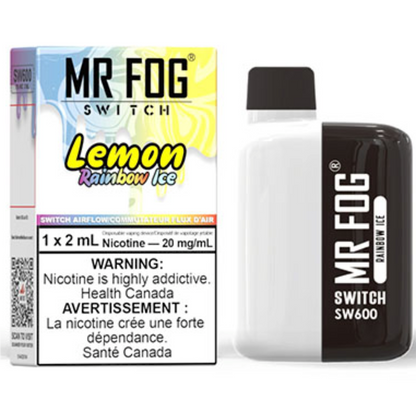 MR FOG SWITCH SW600 Disposable Vape - Lemon Rainbow Ice Cloud Island Vapour MR FOG SWITCH SW600 Disposable Vape - Lemon Rainbow Ice Cloud Island Vapour