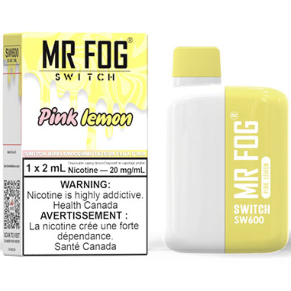 MR FOG SWITCH SW600 Disposable Vape - Pink Lemon Cloud Island Vapour MR FOG SWITCH SW600 Disposable Vape - Pink Lemon Cloud Island Vapour