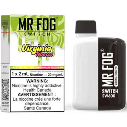 MR FOG SWITCH SW600 Disposable Vape - Virginia Tobacco Cloud Island Vapour MR FOG SWITCH SW600 Disposable Vape - Virginia Tobacco Cloud Island Vapour