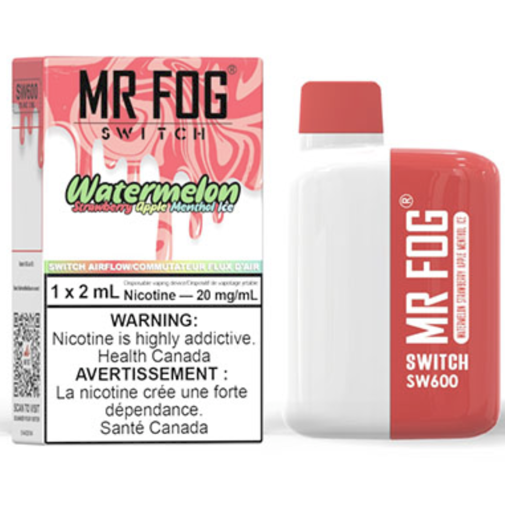 MR FOG SWITCH SW600 Disposable Vape - Watermelon Strawberry Apple Ment Cloud Island Vapour MR FOG SWITCH SW600 Disposable Vape - Watermelon Strawberry Apple Ment Cloud Island Vapour