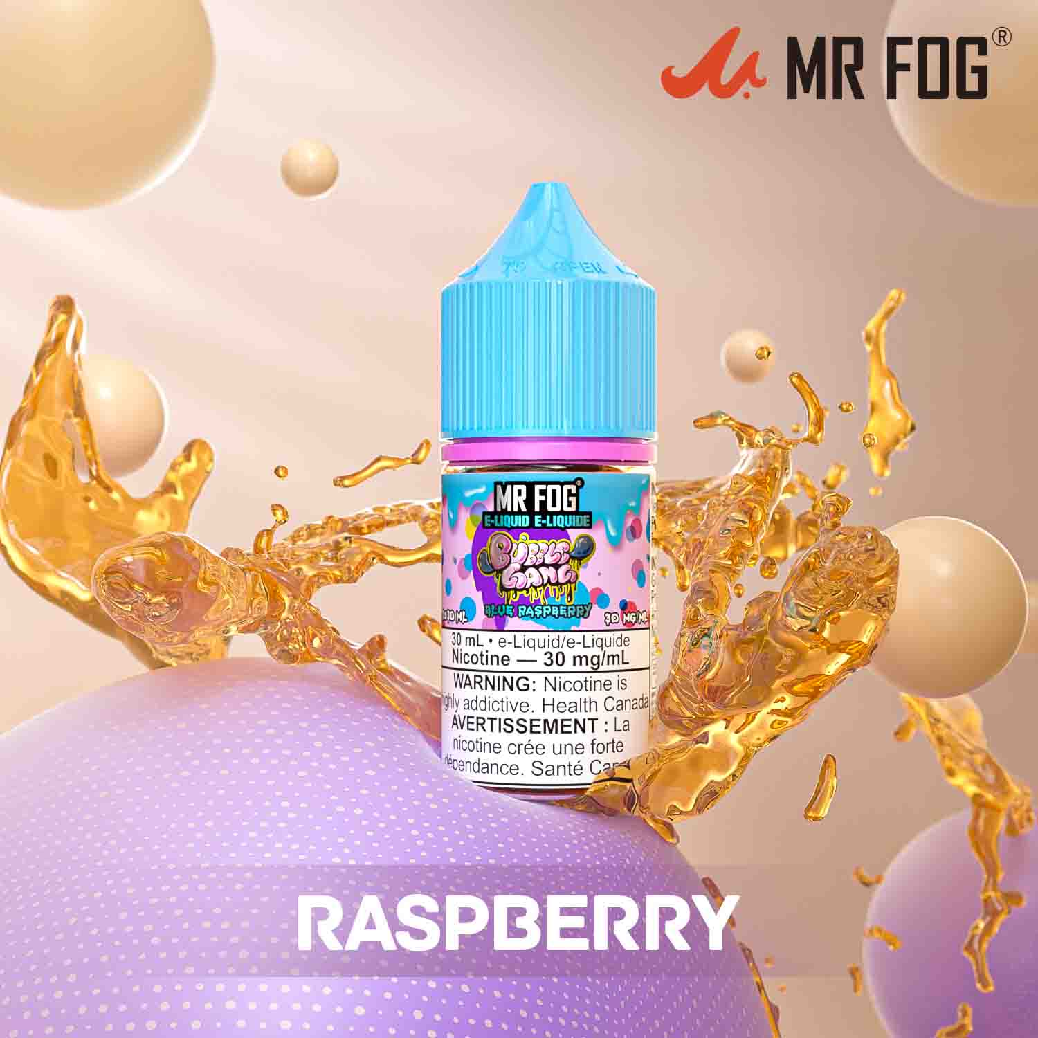 MR FOG Salt E-Liquid Bubble Gang Series Blue Raspberry