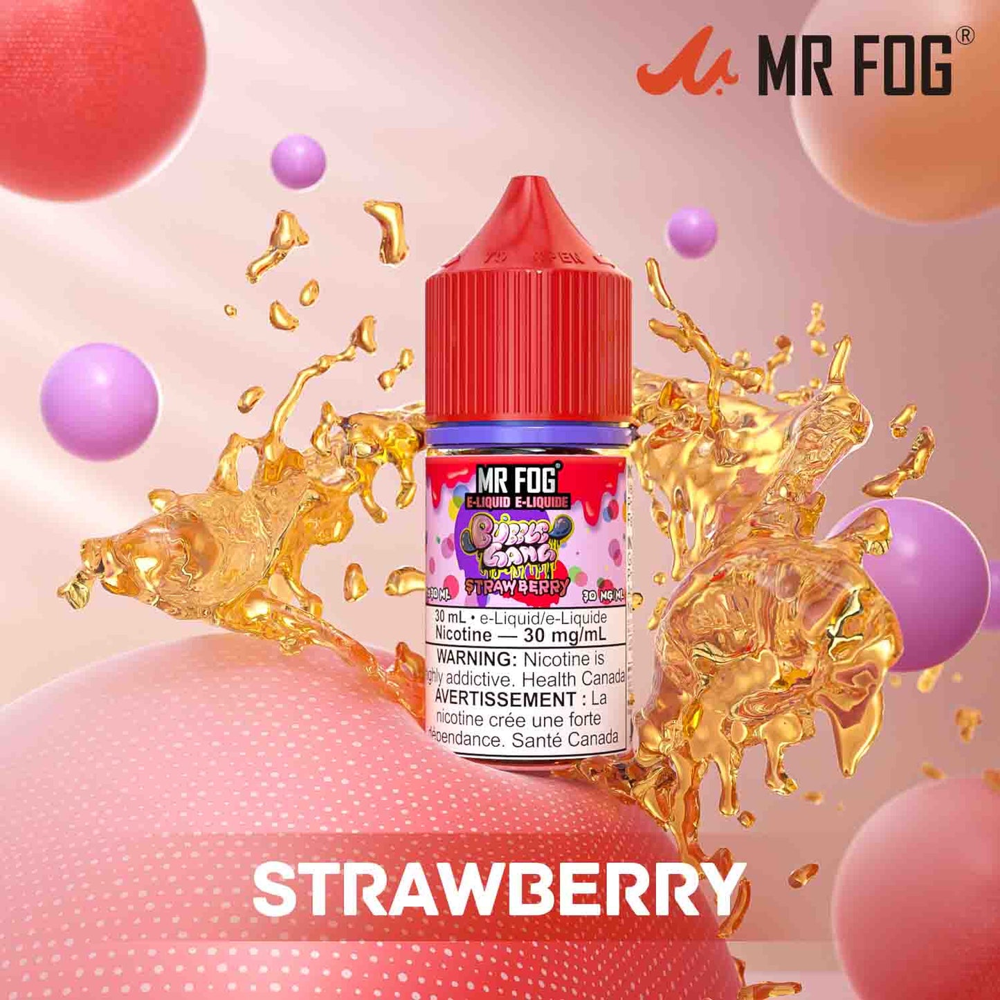 MR FOG Salt E-Liquid Bubble Gang Series Strawberry