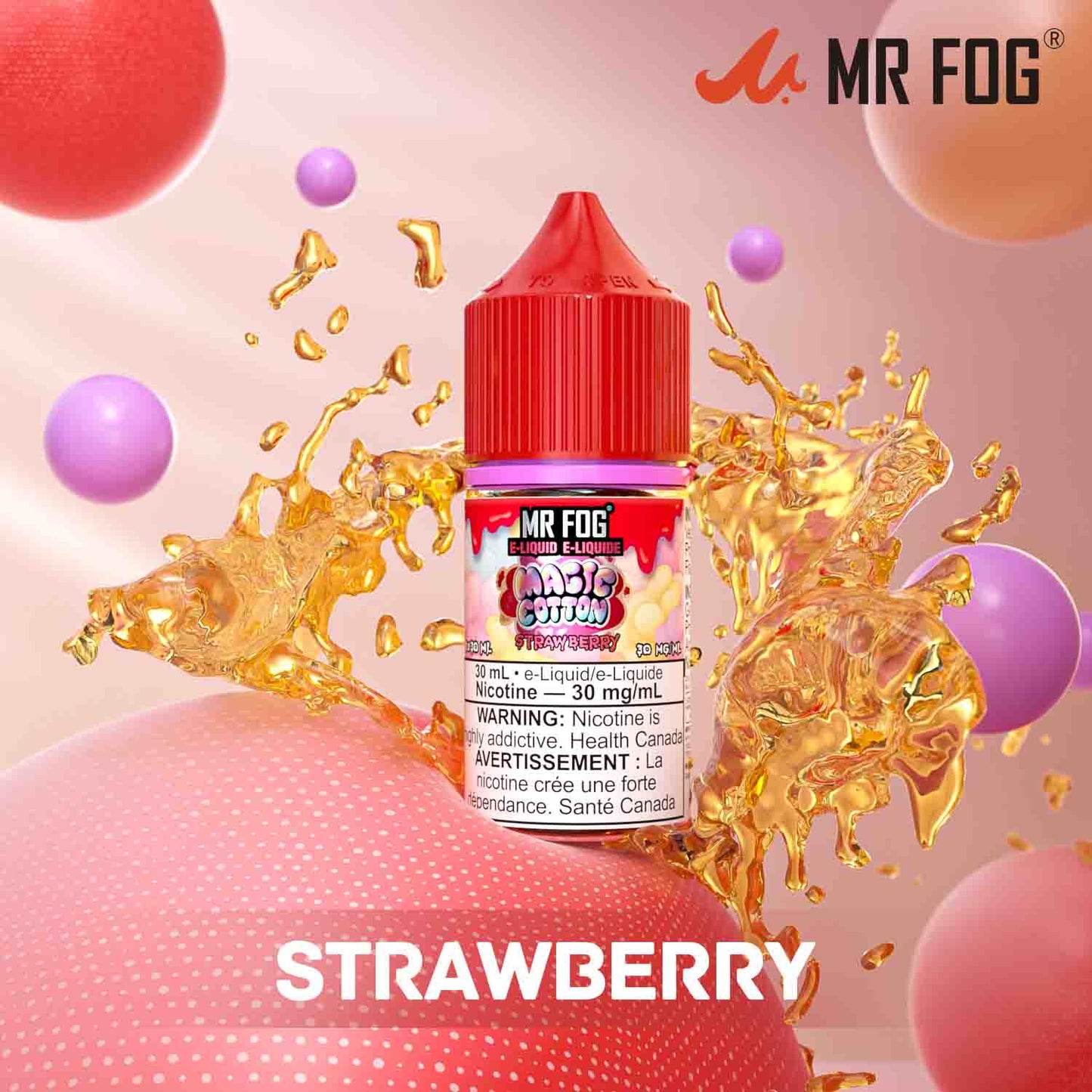 MR FOG Salt E-Liquid Magic Cotton Series Strawberry