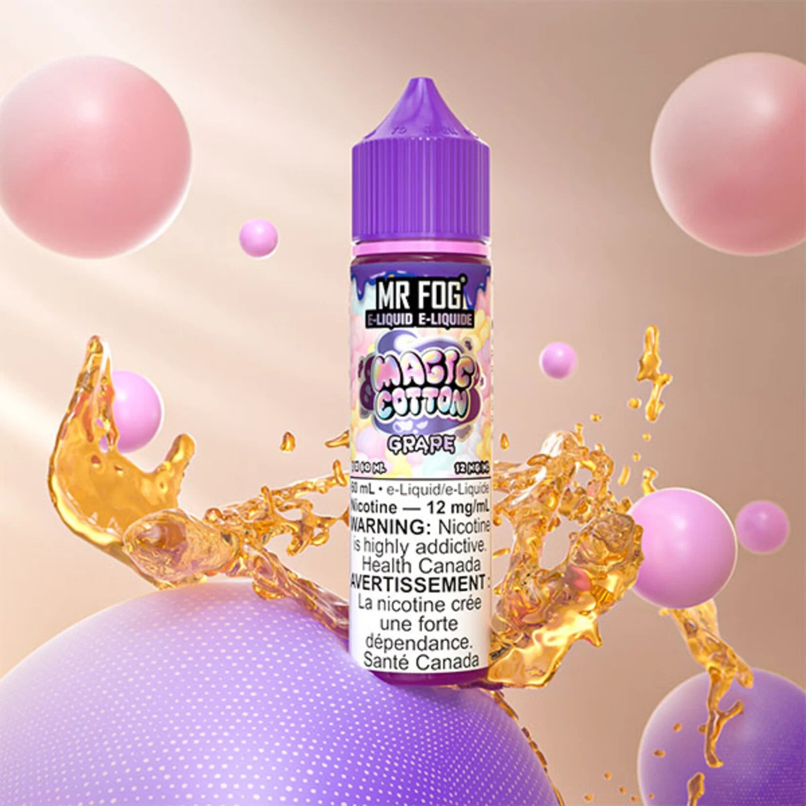 MR FOG E-Liquid 60mL - Magic Cotton Grape Cloud Island Vapour MR FOG E-Liquid 60mL - Magic Cotton Grape Cloud Island Vapour