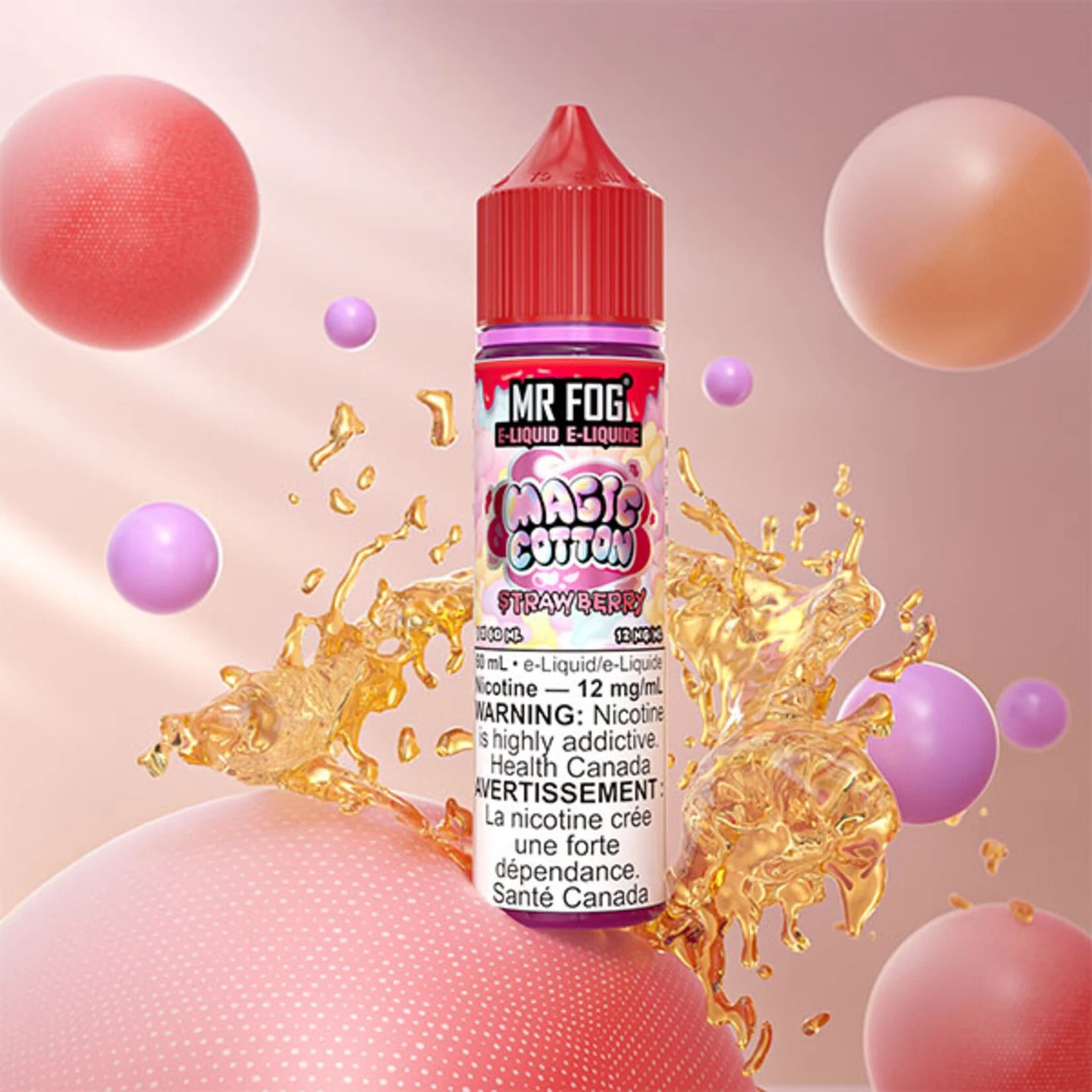 Magic Cotton Series Strawberry MR FOG E-Liquid 60mL Vape Juice