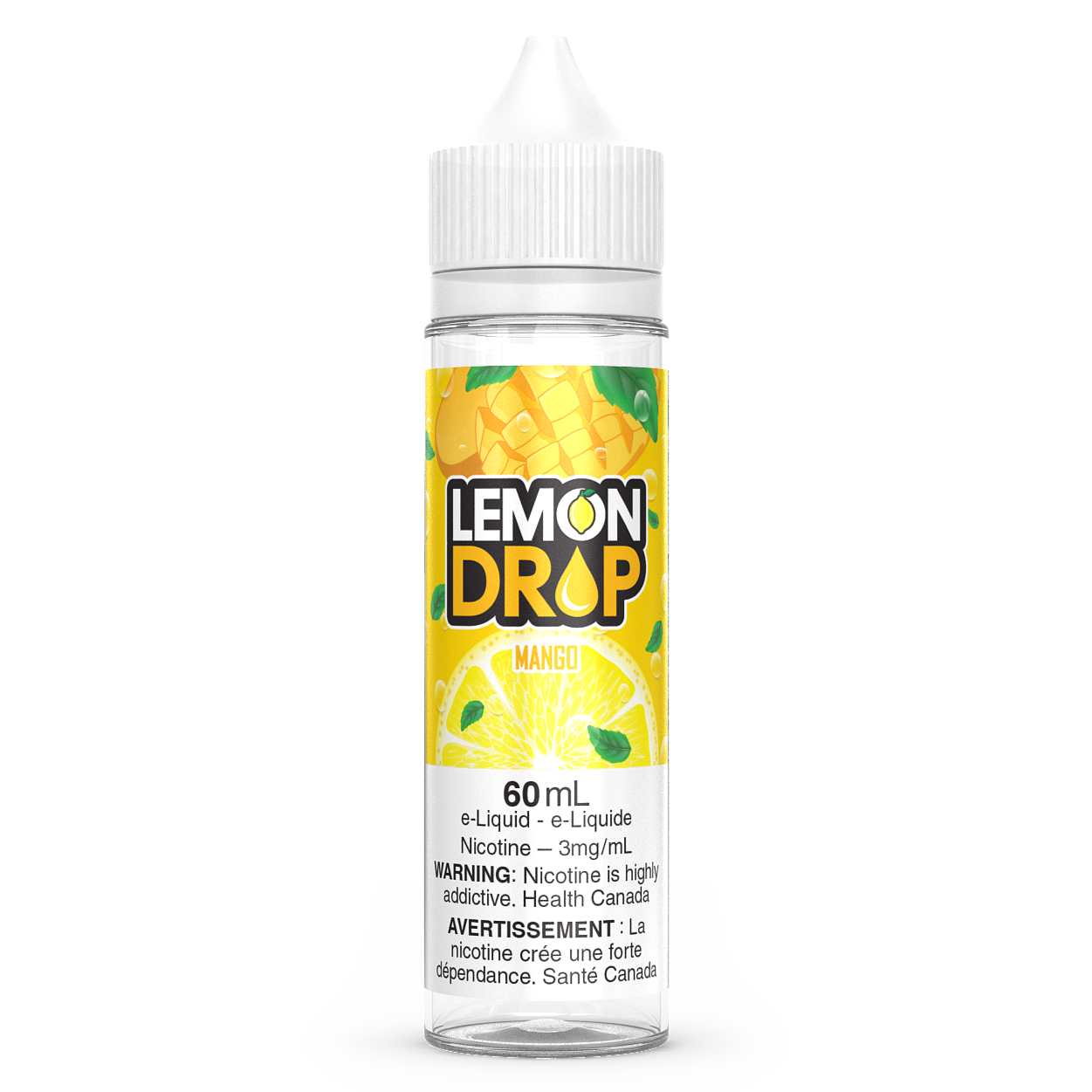 Mango LEMON DROP Vape Juice E-Liquid 60mL Freebase