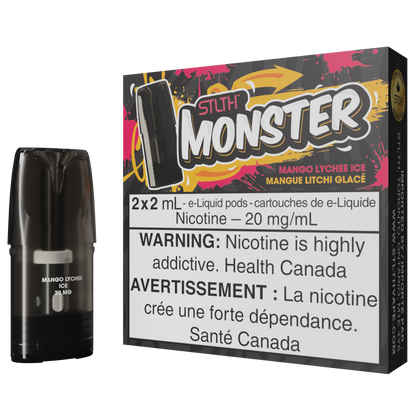 Mango Lychee Ice STLTH MONSTER Pod Pack