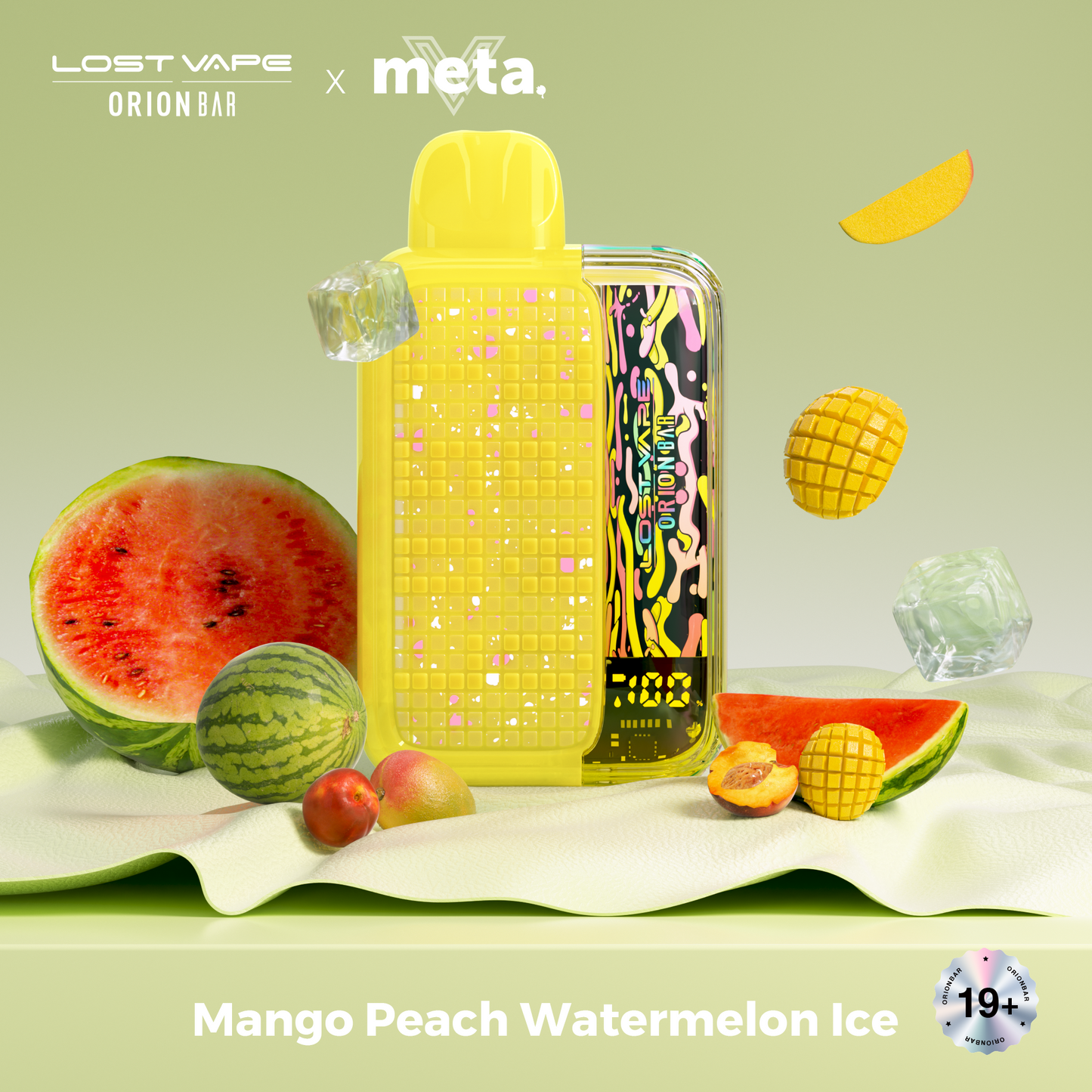 Mango Peach Watermelon Ice Lost Vape Orion Bar 10000 Puffs 10K Disposable Vape