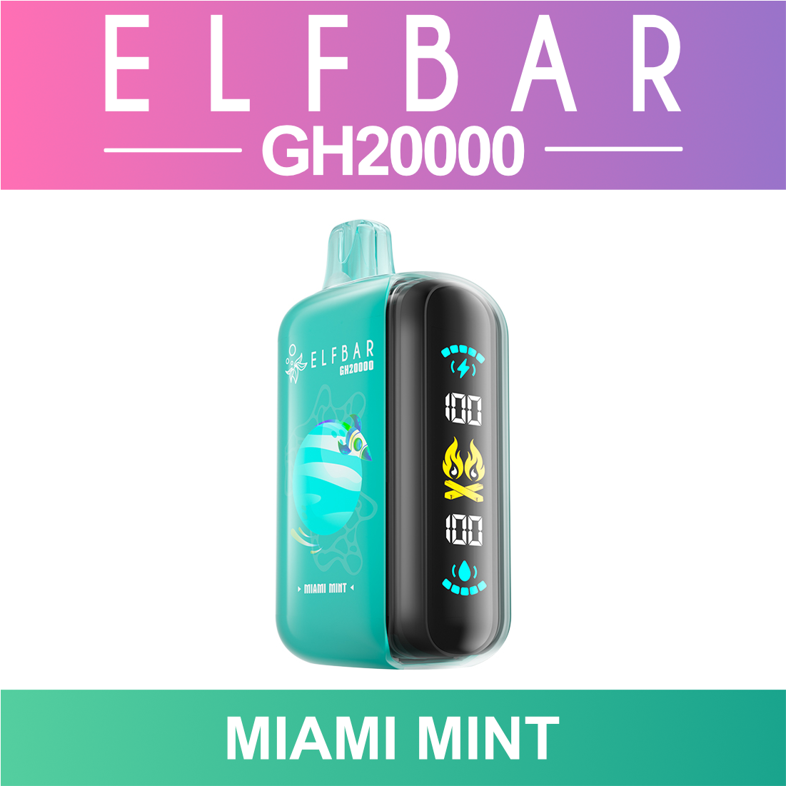 Miami Mint ELF BAR GH 20000 20K Puffs Disposable Vape