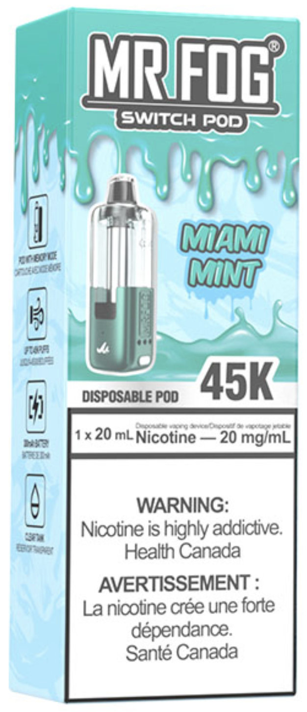 MR FOG SWITCH POD Pod Pack - Miami Mint – Cloud Island Vapour