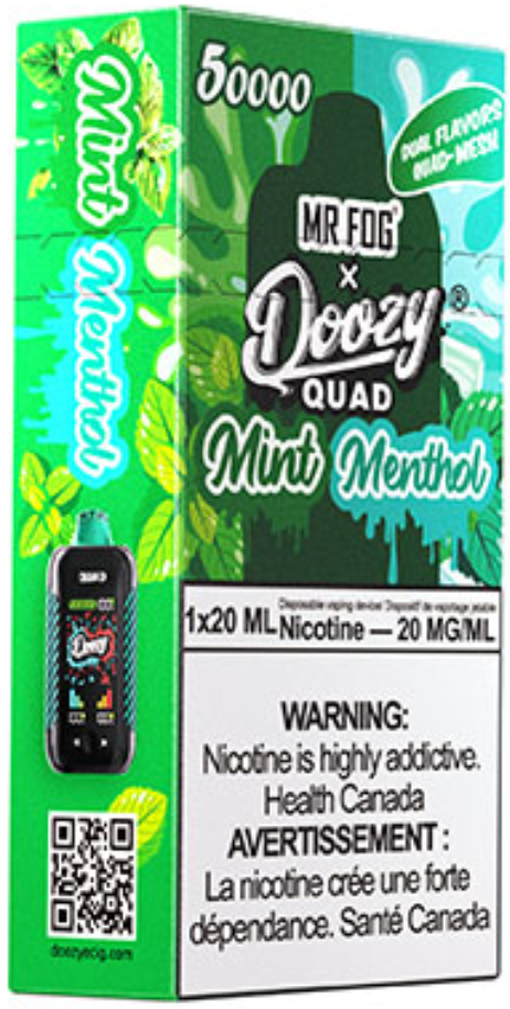 DOOZY QUAD Disposable Vape - Mint & Menthol Cloud Island Vapour DOOZY QUAD Disposable Vape - Mint & Menthol Cloud Island Vapour