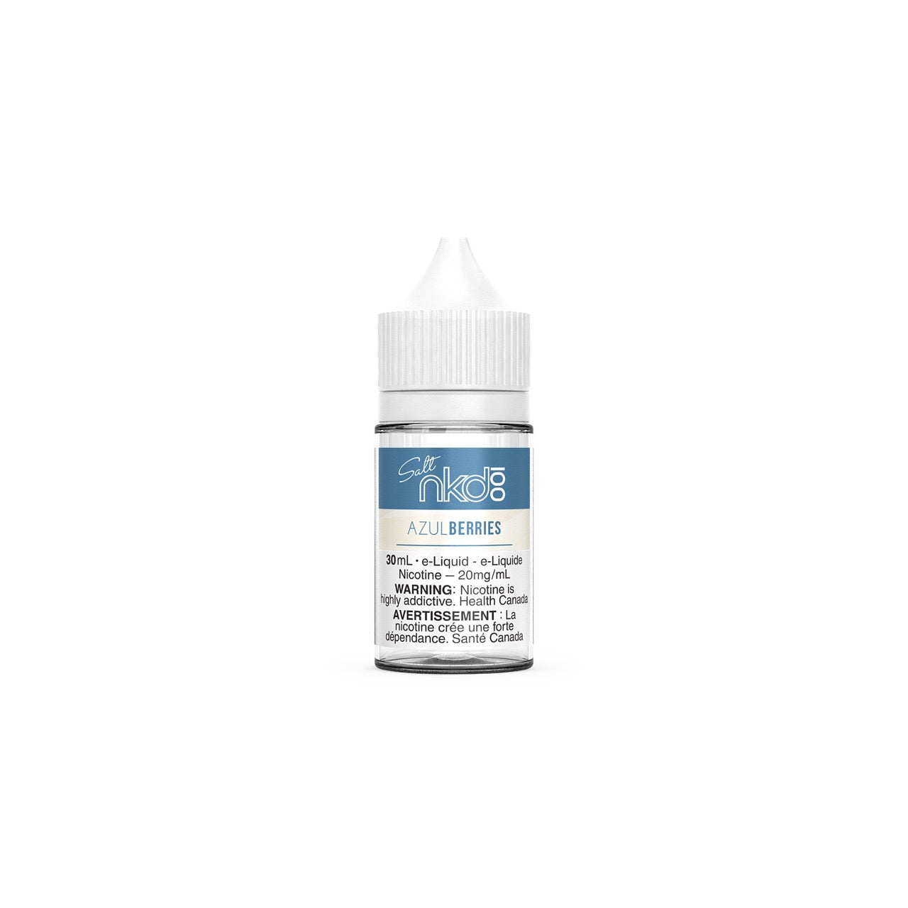 Naked 100 Salt Nic Ejuice 30ml bottle in the flavour Azul Berries