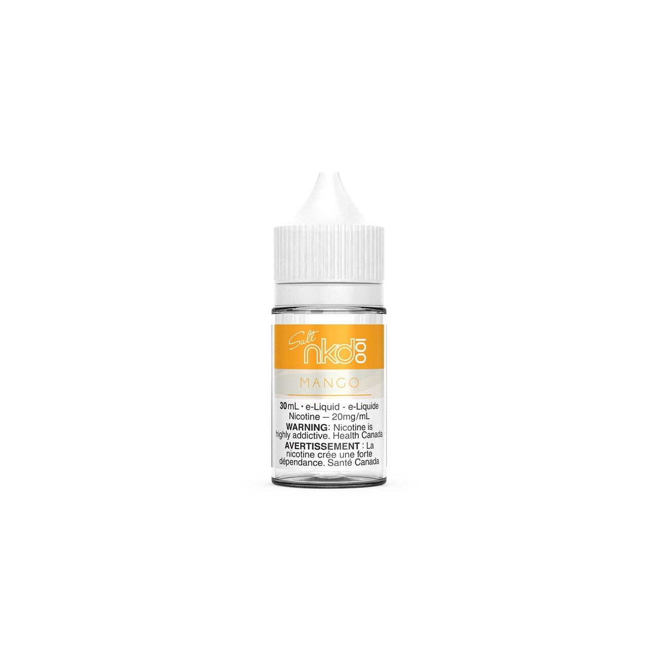 Naked 100 Salt Nic Ejuice 30ml bottle in the flavour Mango