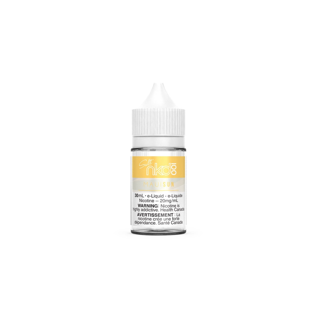 Naked 100 Salt Nic Ejuice 30ml bottle in the flavour Maui Sun