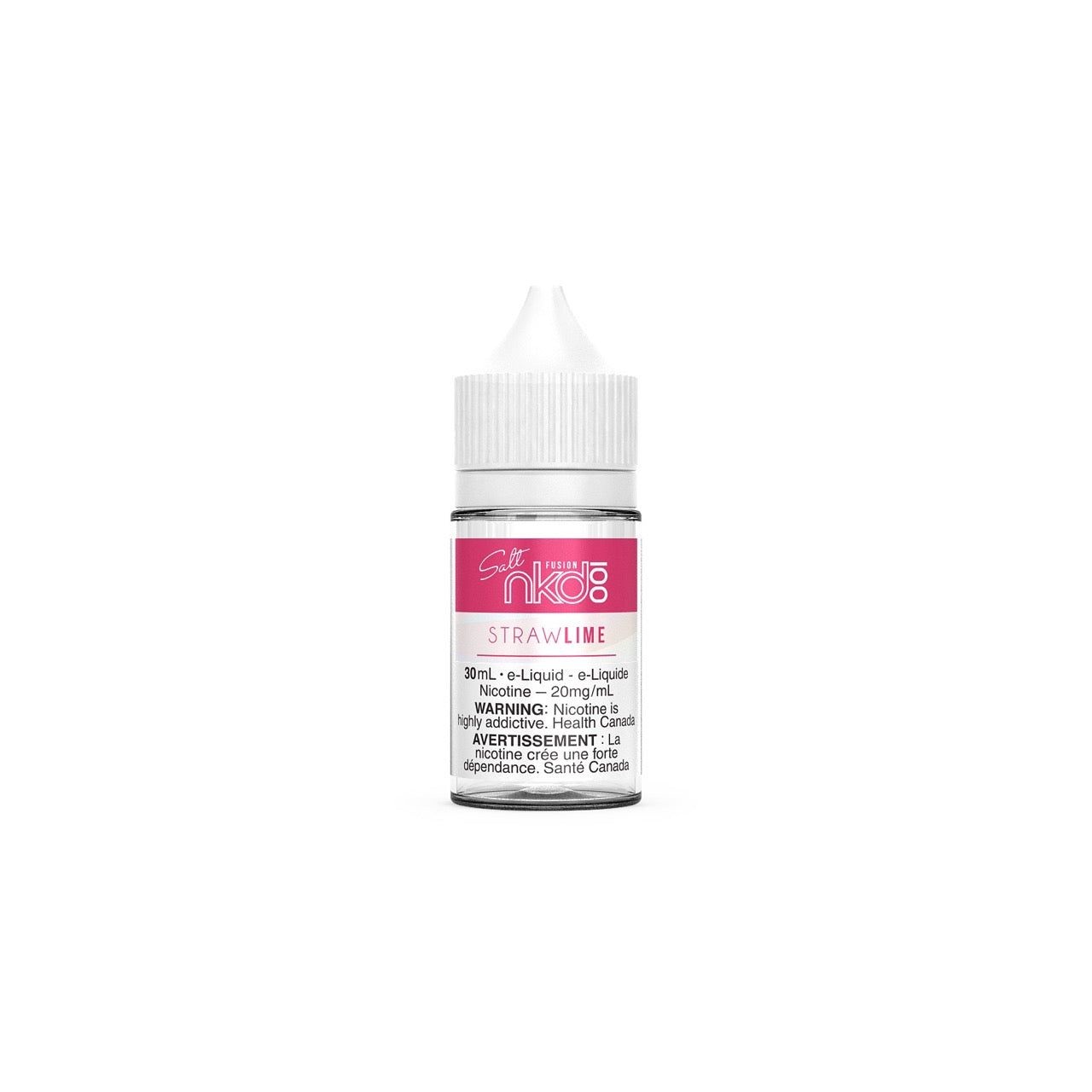 Naked 100 Salt Nic Ejuice 30ml bottle in the flavour Straw Lime