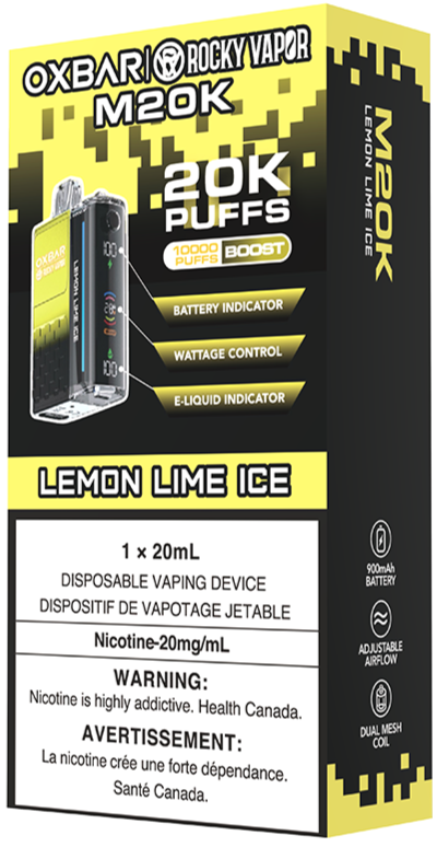 OXBAR M20K Disposable Vape Lemon Lime Ice