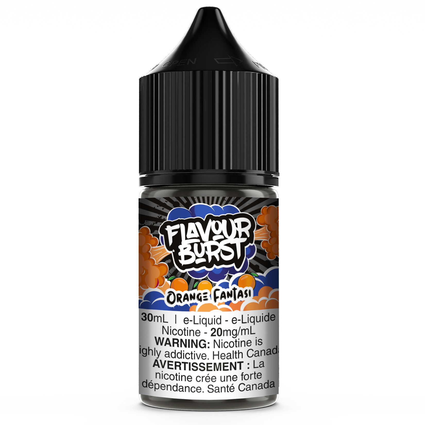 Flavour Burst Salt Nic E-Liquid Orange Fantasi