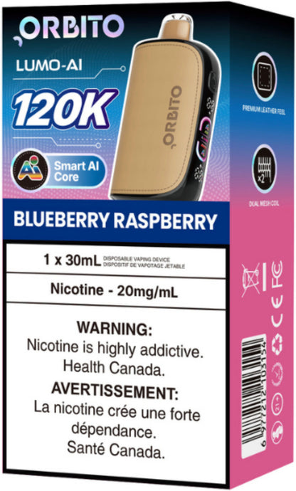 Orbito Lumo AI 120K Disposable Blueberry Raspberry