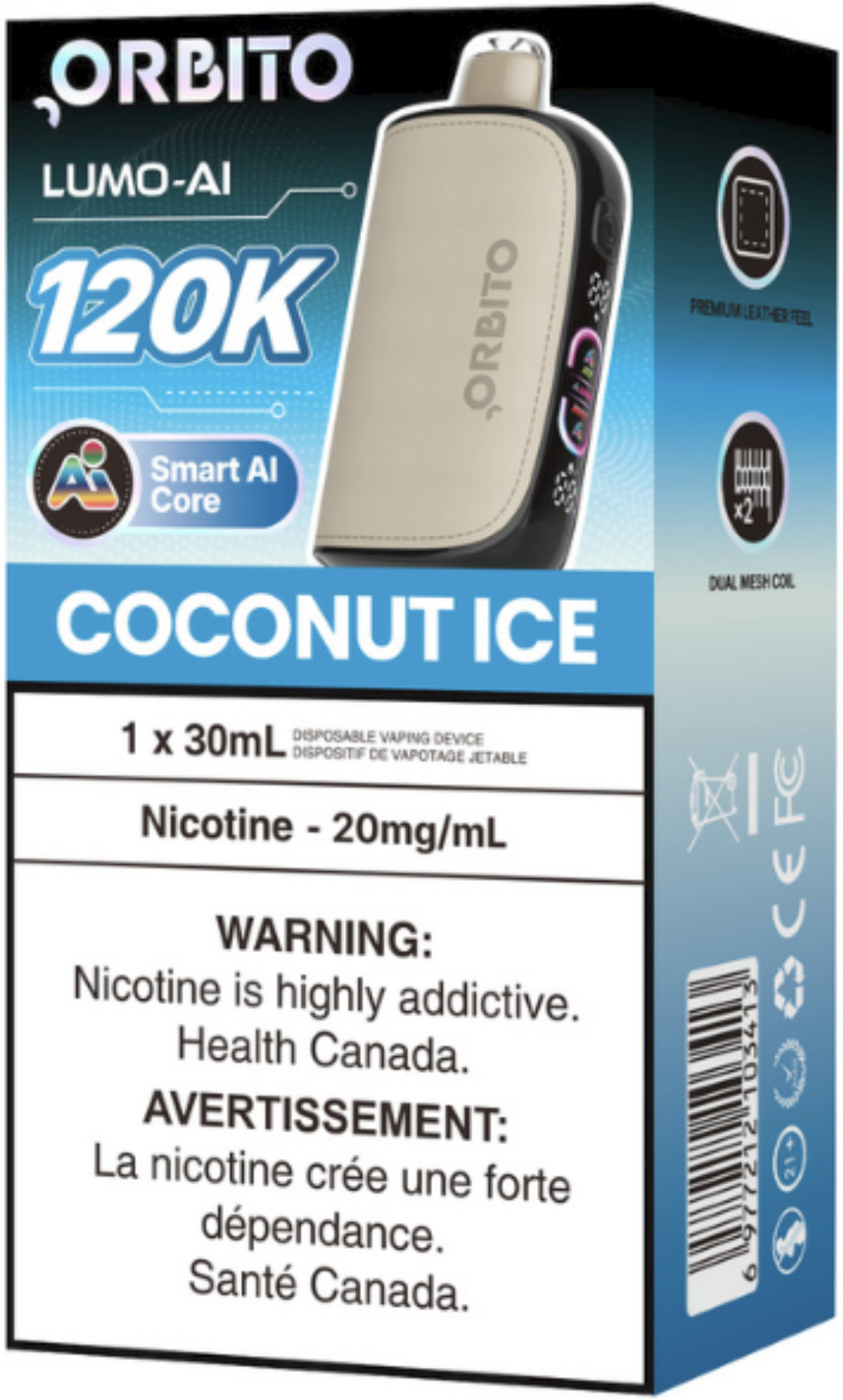 Orbito Lumo AI 120K Disposable Coconut Ice