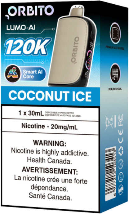 Orbito Lumo AI 120K Disposable Coconut Ice