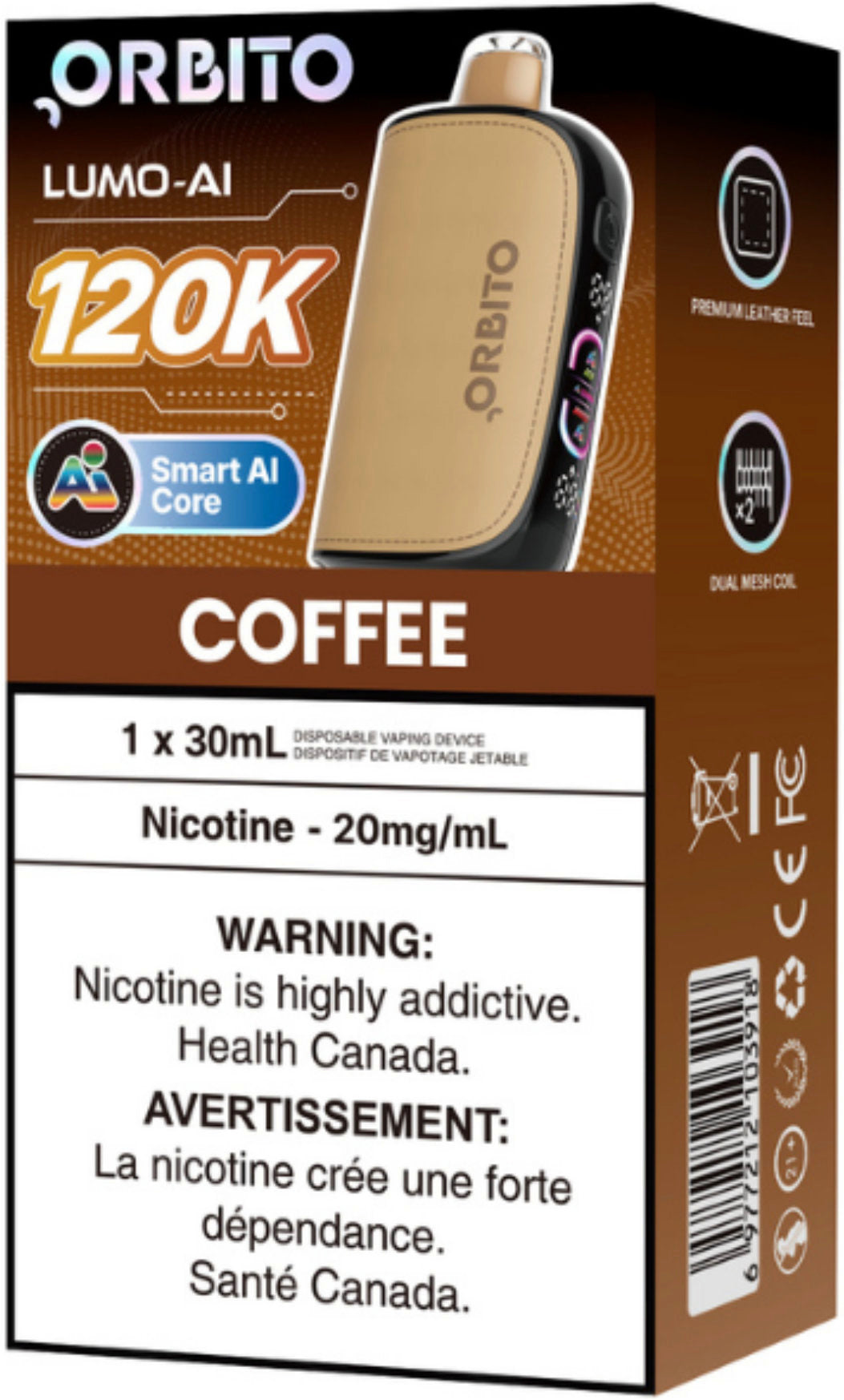 Orbito Lumo AI 120K Disposable Coffee