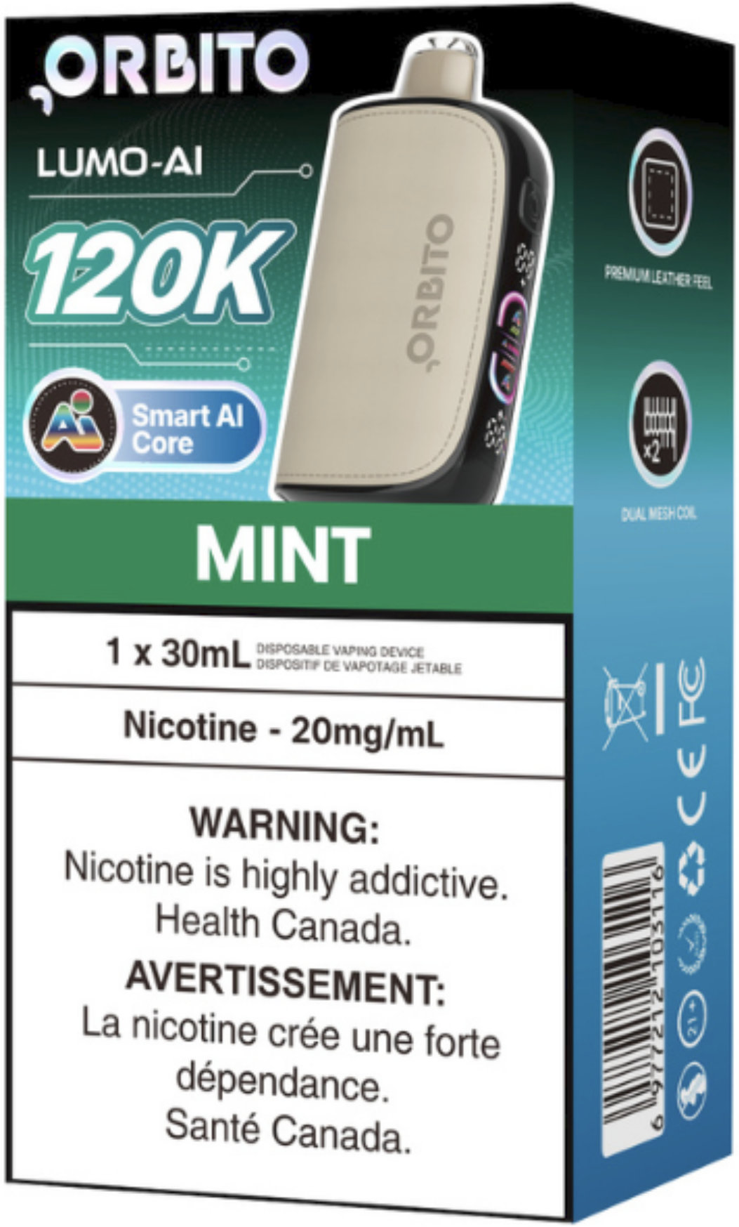 Orbito Lumo AI 120K Disposable Mint