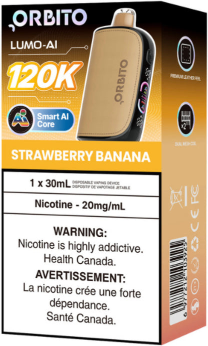 Orbito Lumo AI 120K Disposable Strawberry Banana
