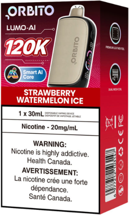 Orbito Lumo AI 120K Disposable Strawberry Watermelon Ice