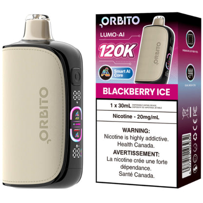 Orbito Lumo AI 120K Disposable Vape Blackberry Ice