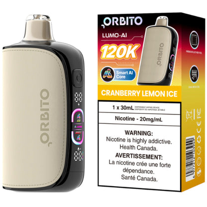 Orbito Lumo AI 120K Disposable Vape Cranberry Lemon Ice