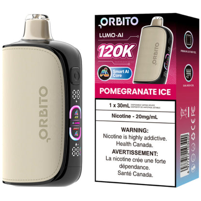 Orbito Lumo AI 120K Disposable Vape Pomegranate Ice