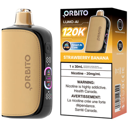 Orbito Lumo AI 120K Disposable Vape Strawberry Banana