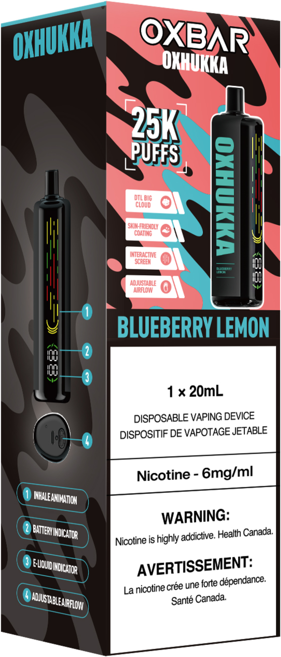 Oxbar Oxhukka Disposable Blueberry Lemon
