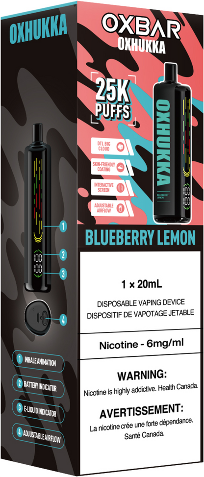 Oxbar Oxhukka Disposable Blueberry Lemon