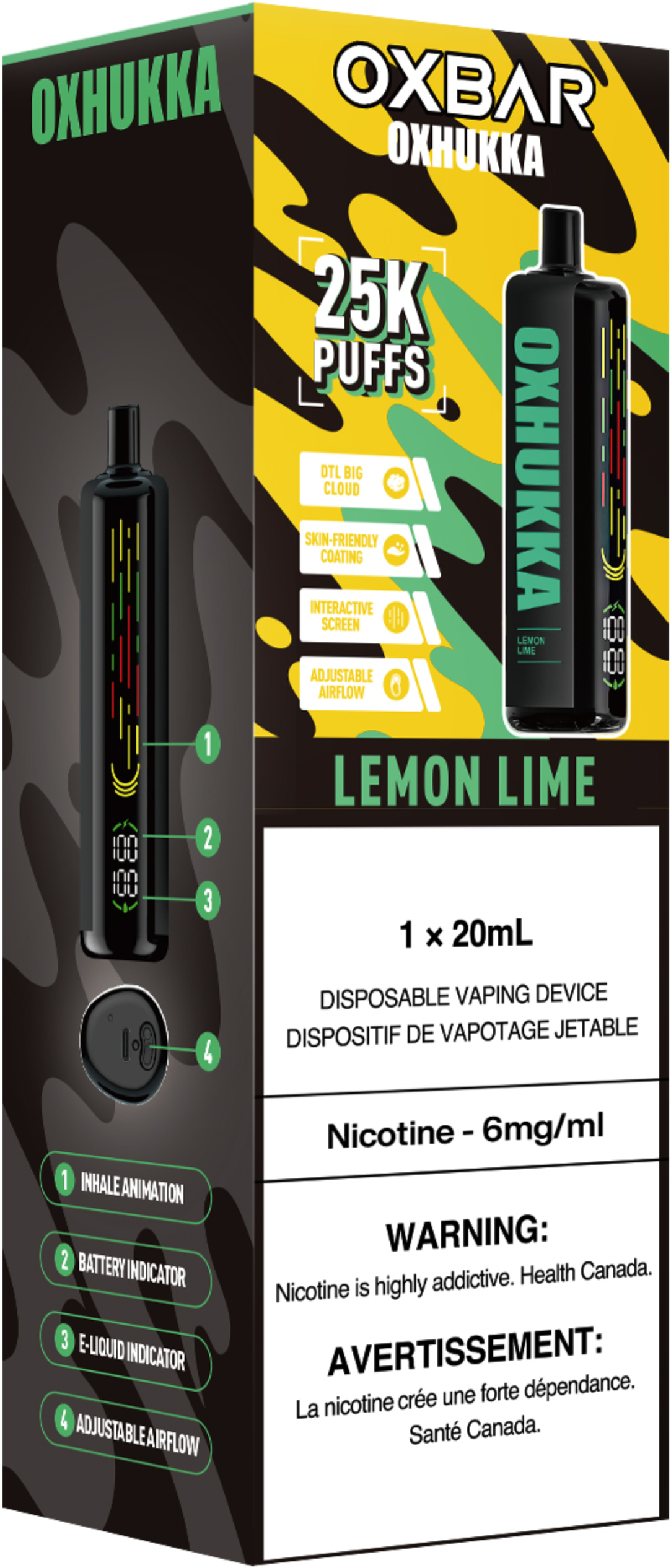 Oxbar Oxhukka Disposable Lemon Lime