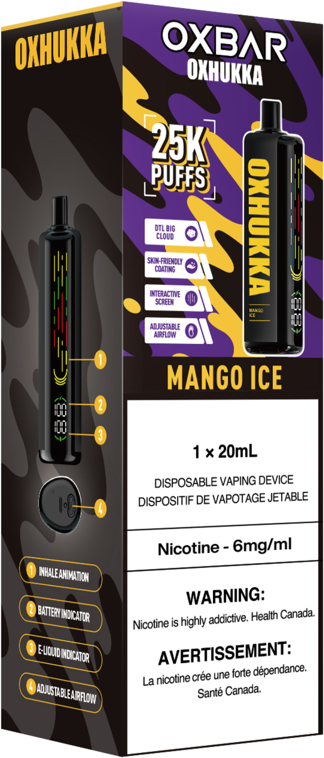 Oxbar Oxhukka Disposable Mango Ice