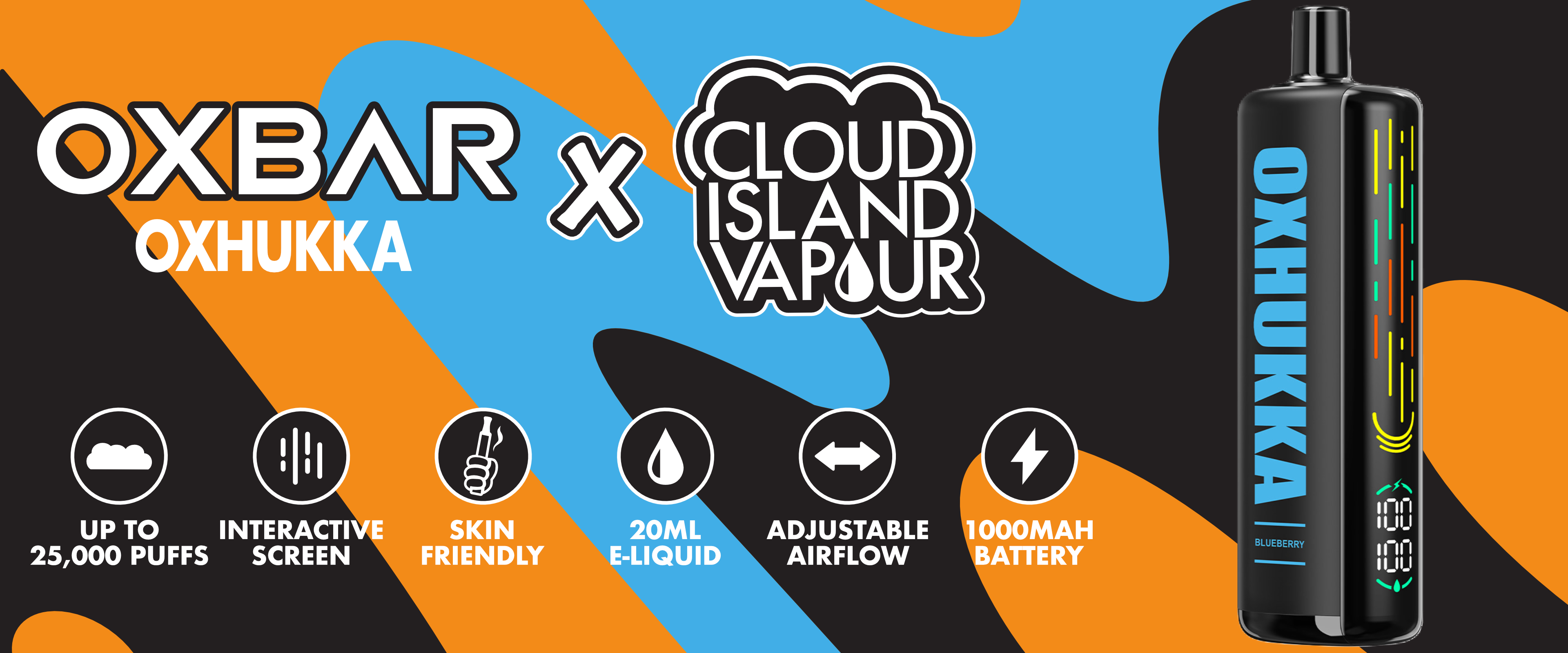 Oxbar Oxhukka Disposable Vape Banner